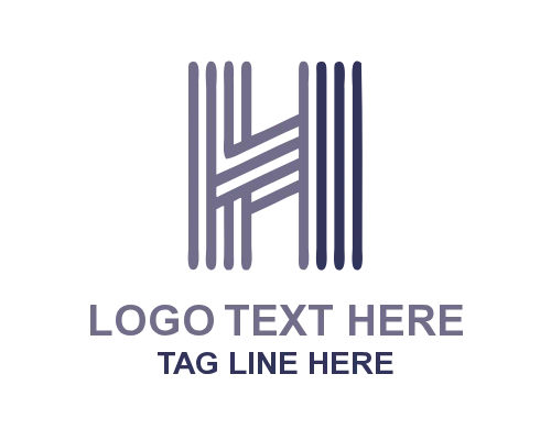 H Monogram Letter Logo