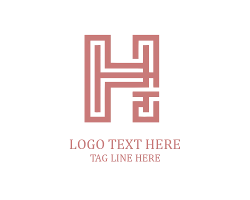 H Monogram Letter Logo