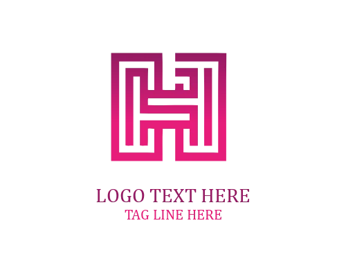 H Monogram Letter Logo