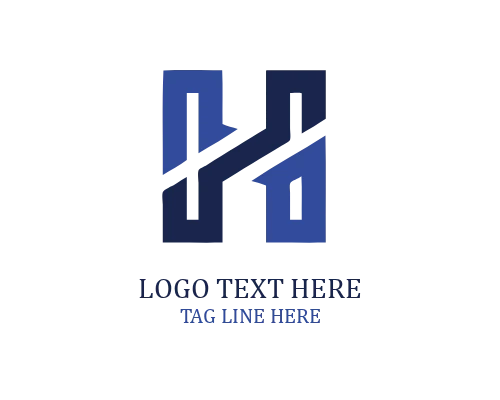 H Monogram Letter Logo