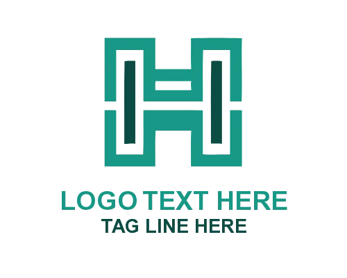 H Monogram Letter Logo