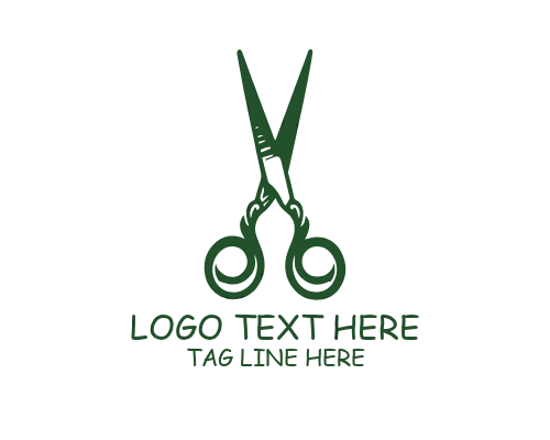 Hair Stylist Scissor Logo