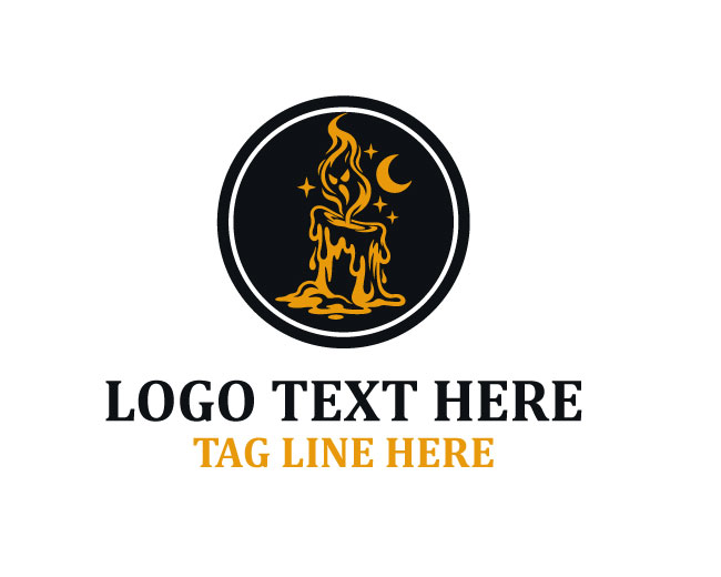 Halloween Candle Logo
