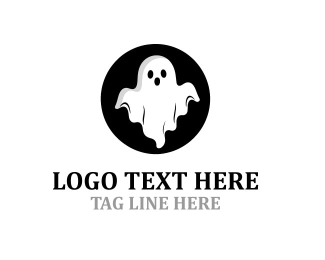 Halloween Ghost Logo