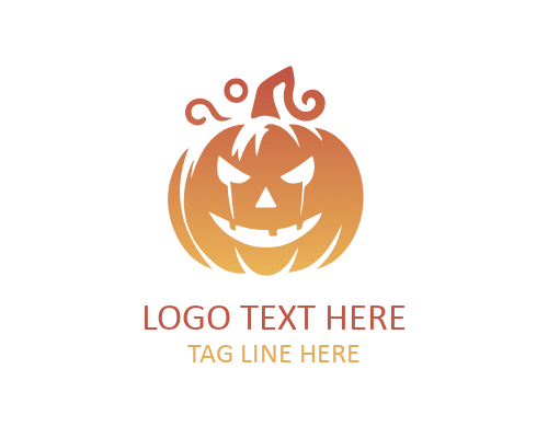 Halloween Pumpkin Party Logo