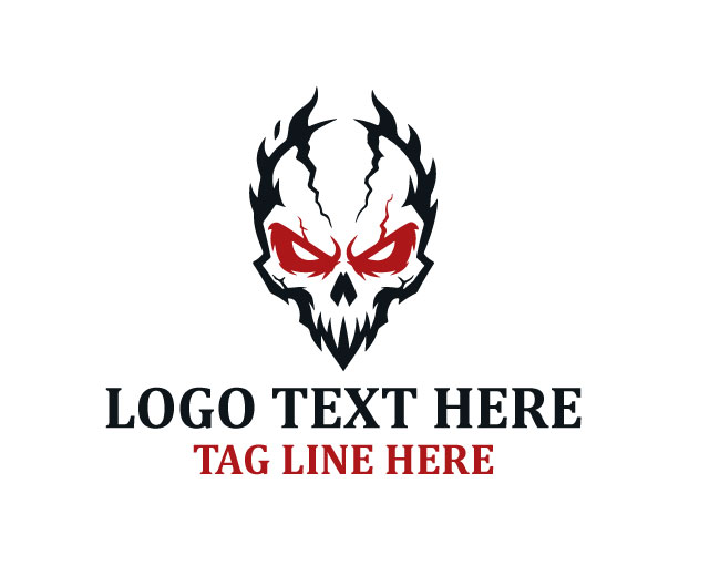 Halloween Skull Logo