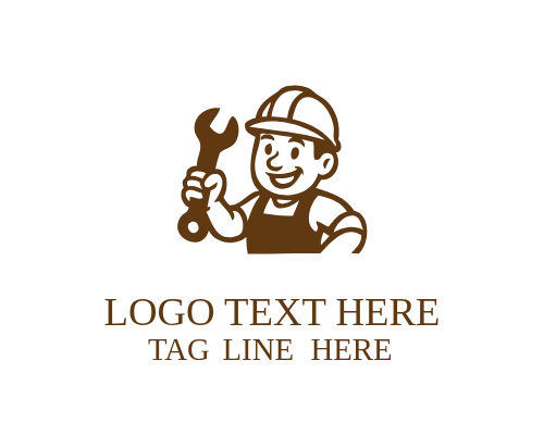 Hammer Character Mascot Logo
