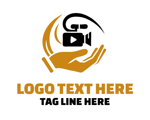 Hand Camera Icon Logo