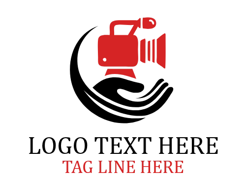 Hand Camera Symbol Logo