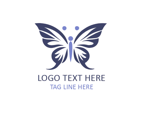 Hand-Drawn Artistic Butterfly Logo