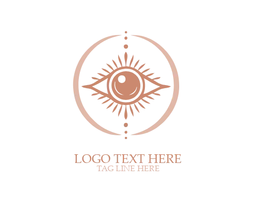 Hand-Drawn Boho Eye Logo
