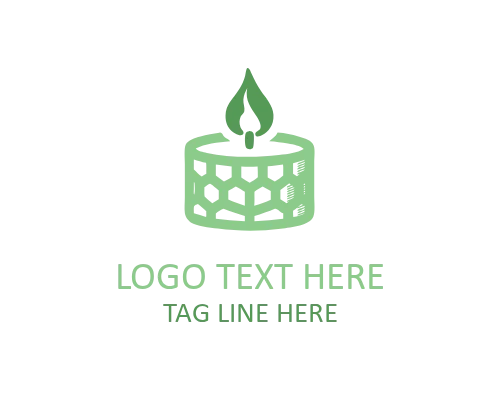 Hand Drawn Candle Logo