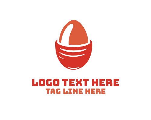 Hand Drawn Easter Egg Logo