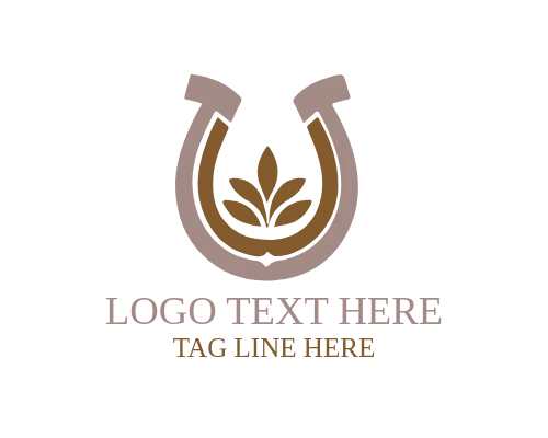 Hand Drawn Horse Shoe Logo