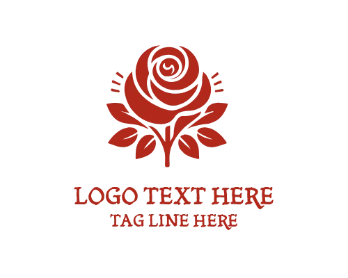 Hand Drawn Rose Logo