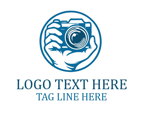 Hand Holding Camera Logo