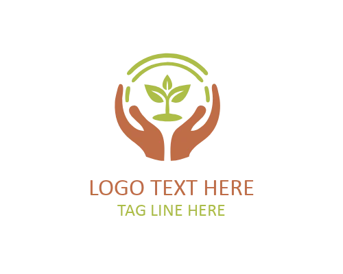 Hand Leaf Trust Logo for Eco Responsibility and Green Identity