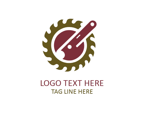 Hand Saw Carpenter Logo for Skilled Craft and Manual Work Branding