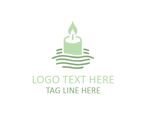 Handcrafted Flame Candle Logo