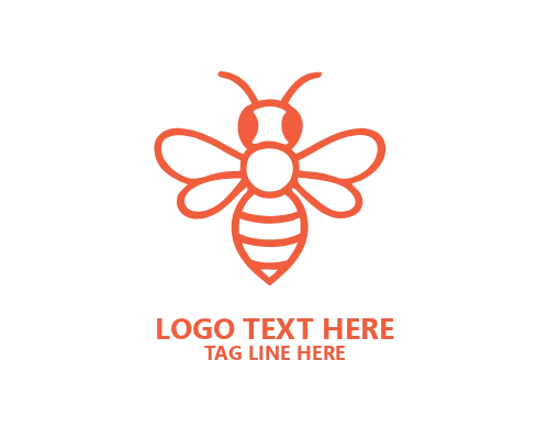 Handcrafted Honey Bee Logo