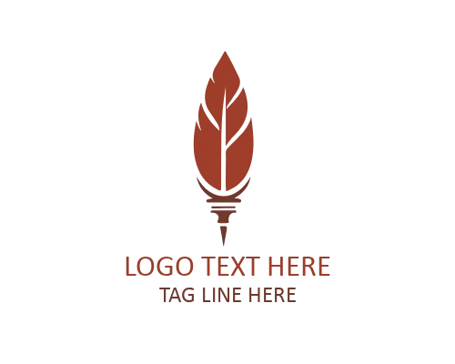 Handmade Feather Pen Logo