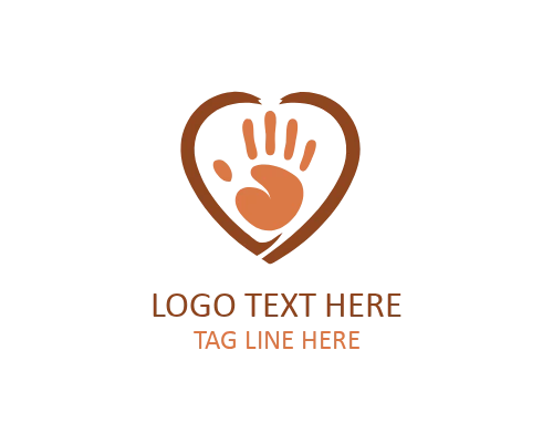 Hands of Care Caregiver Logo for Healthcare and Senior Services