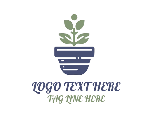 Hanging Plant Pot Logo