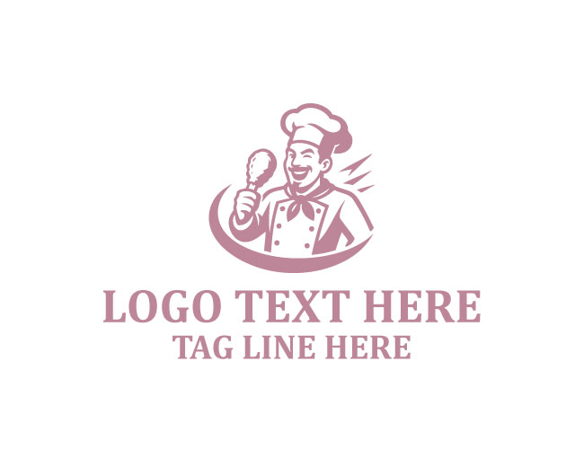  Happy Chef Mascot Logo