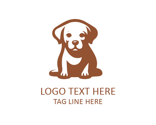 Happy Doggy Head Logo
