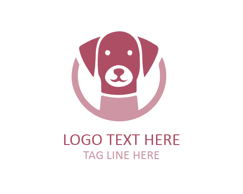 Happy Doggy Mascot Logo