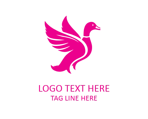 Happy Duck Character Logo for Friendly Brands