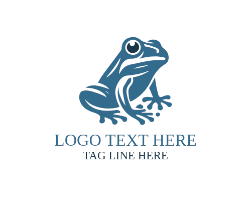 Happy Frog Mascot Logo logo template preview