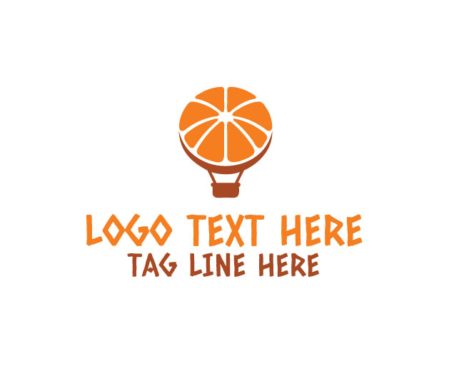 Happy Orange Balloon Logo