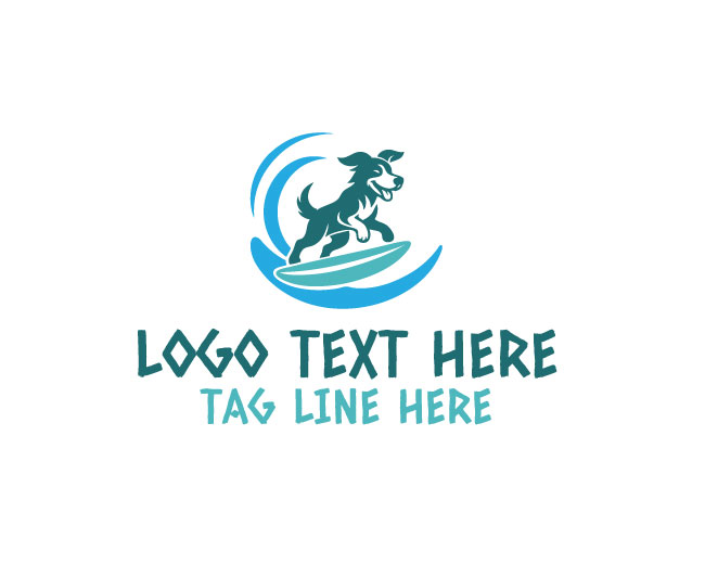 Happy Surf Dog Logo