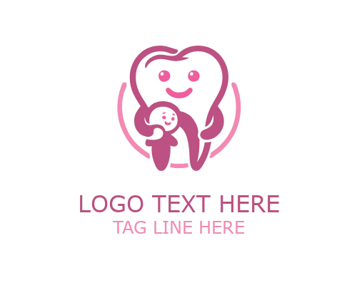 Happy Tooth Paediatric Dentistry Logo for Child Dental Clinics
