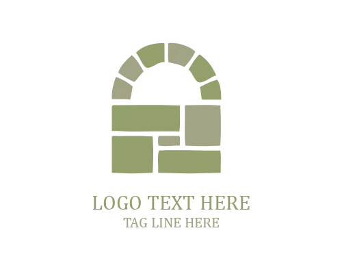  Hardscape Garden Stone Wall Logo