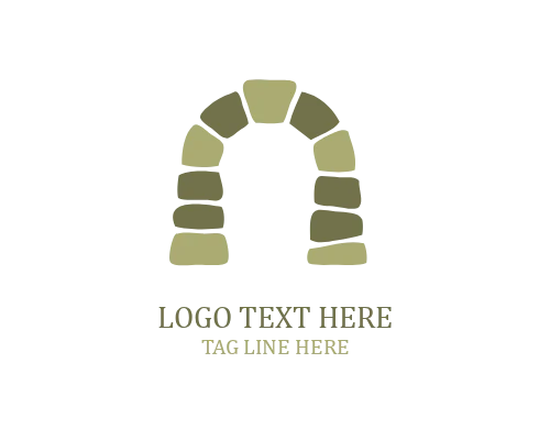 Hardscape Patio Landscape Stone Logo