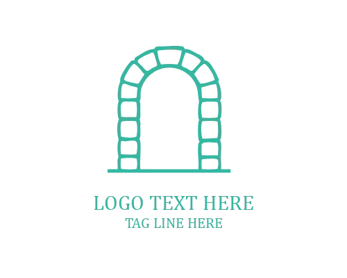 Hardscape Stone Wall Logo
