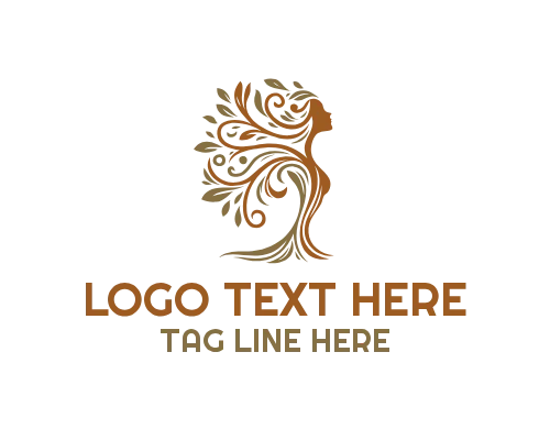 Harmony Woman Tree Logo