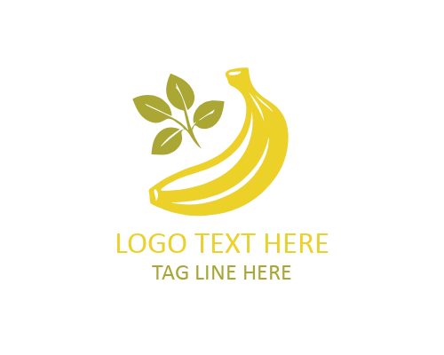 Harvest Banana Logo for Farm and Organic Branding