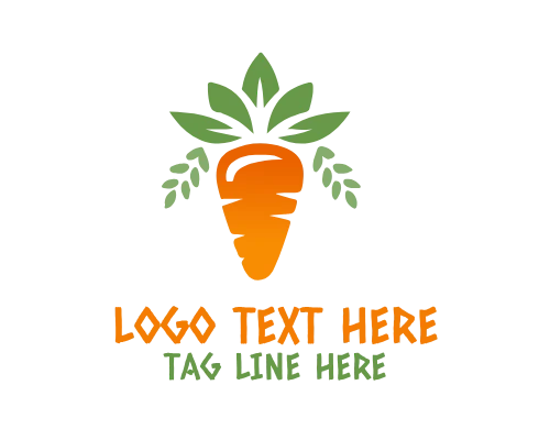 Harvest Carrot Logo for Farm Branding
