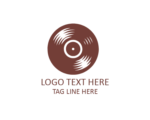 Headphone Music Flat Logo 
