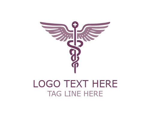 Heal Mark Caduceus Logo