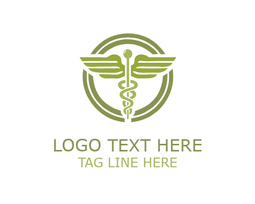 Heal Zone Caduceus Logo