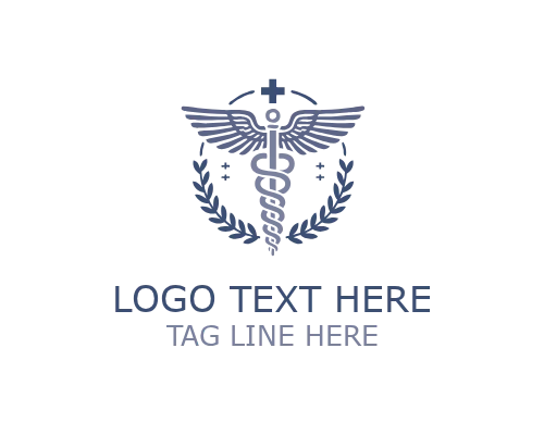Healing Care Caduceus Logo