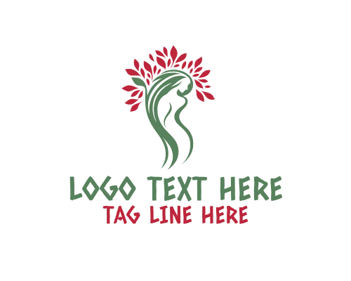 Healing Circle Woman Tree Logo