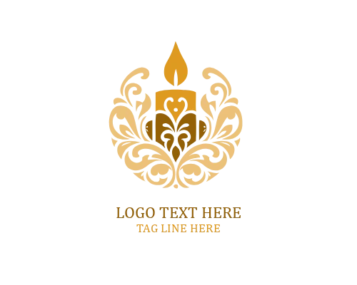 Healing Light Candle Logo