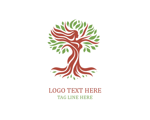 Healing Woman Tree Logo