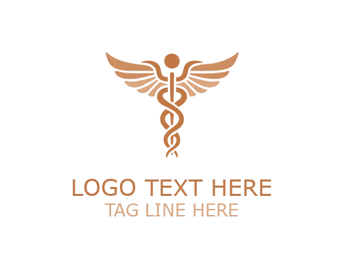 Health Shield Caduceus Logo