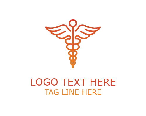Healthcare Caduceus Symbol Logo